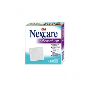 Nexcare Sterimed Soft Gasa Estéril, Tejido Sin Tejer, 100 ud 10 cm x 10 cm. - 3M