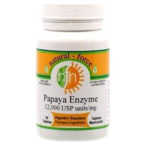 Natural Force Enzimas De Papaya 60Comp
