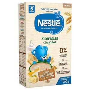 Nestlé Papilla 8 Cereales Con Frutas 500G