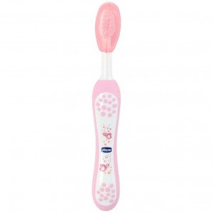 Chicco Cepillo De Dientes De Cerdas Suaves 6M+ Rosa, 1 Ud