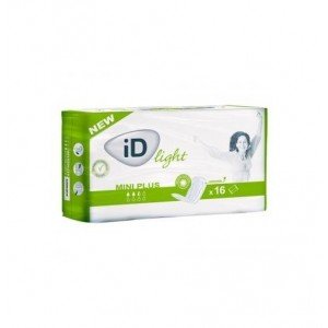 Compresa Incontinencia Orina Ligera - Id Light Fresh & Free Mini Plus (16 Unidades)