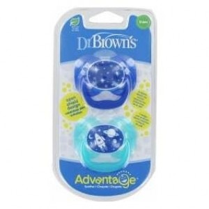 Dr Brown'S Chupete Silicona Advantage Reversible Nocturno T1 Colores Surtidos 0-6 M