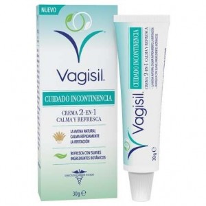 Vagisil Cuidado Incontinencia Crema 2-En-1 Calma Y Refresca 30G