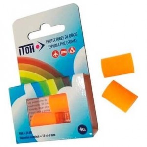 Itoh Tapones Oído Espuma Amarillo Rosa 4Uds