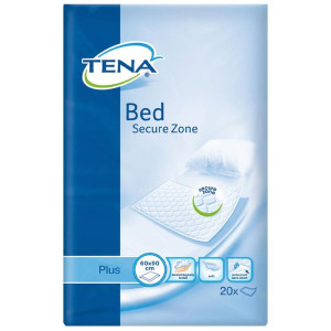 Tena Bed Plus Secure Zone Cubre Camas 60X90Cm 20Uds