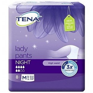 Absorbente Incontinencia Orina Ligera - Tena Lady Pants Night (8 Unidades Talla Mediana)