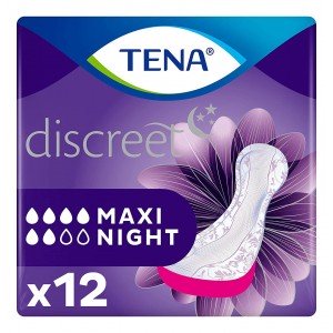 Absorbente Incontinencia Orina Ligera - Tena Discreet Maxi Night (12 Unidades)