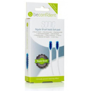 Sonic Toothbrush Heads Regular White Lote 2 Pz