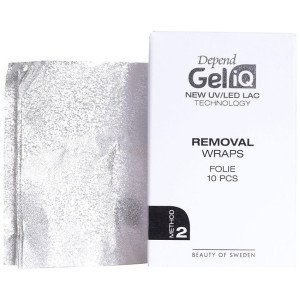 Depend Gel Iq Removal Wraps Foil Method 2 Quitaesmaltes 10Uds