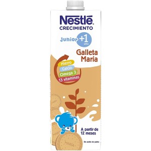 Nestle Junior Crecimiento 1 + Galleta Maria (1 Envase 1000 Ml)