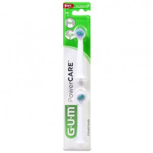Gum Powercare Recambios Cepillo Eléctrico, 2 Ud