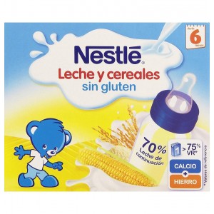 Nestle Papilla Cereales Sin Gluten - Lista Para Tomar (2 Envases 250 Ml)