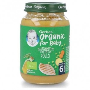 Gerber Organic Tarrito Patata, Guisante Y Pollo, 190 Gr