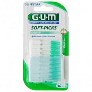 Gum Soft Picks Interdental Desechables, 40 Uds