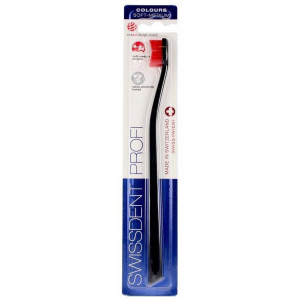Swissdent Colours Classic Toothbrush Black Y Red 1Ud