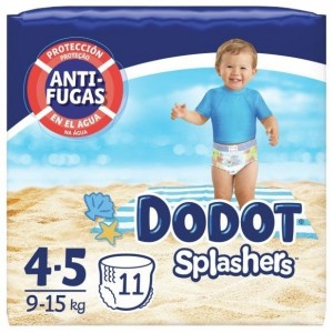 Dodot Splashers Bañador Desechable Talla 4-5 + 9-15 Kg 11 U