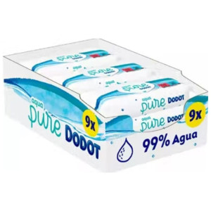 Dodot Pure 99% Agua Toallitas Húmedas 432 U