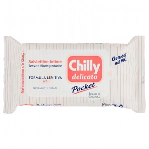 Chilly Pocket Delicado Higiene Intima Toallitas (12 Toallitas)