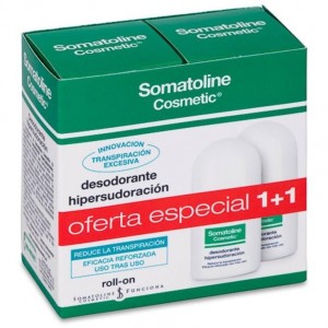 Duplo Somatoline Desodorante Hipersudoración Roll-On, 30 Ml, 2 Unidades