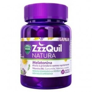 Zzzquil Natura Gummies Plátano Y Mango De Melatonina 1Mg Y Valeriana 30U.