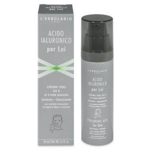 L'Erbolario Ácido Hialurónico Hombre Crema Cara 24 Horas 50Ml