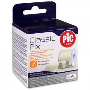 Artsana Esparadrapo Pic Classic Fix Tejido Color Blanco 5 M X 5 Cm