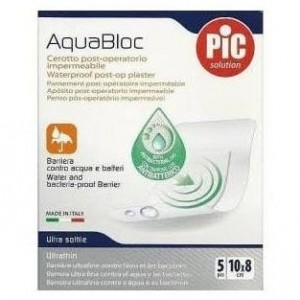 Pic Aquabloc Post Op Antibacteriano  Aposito Esteril 10 X 8 Cm 5