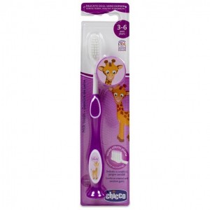Chicco Cepillo De Dientes Rosa +3 Años, 1 Ud