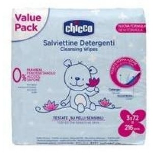 Toallitas Humedas - Chicco (3 Envases 72 Toallitas)