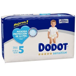 Dodot Sensitive Talla 5 Pañales 11-16 Kg 42 U