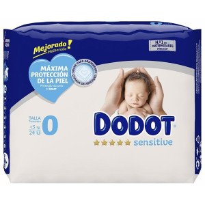Dodot Sensitive Pañales Recien Nacido Talla 0 (24 Uds.)