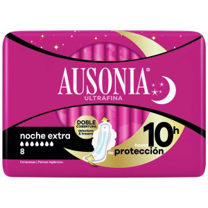 Ausonia Compresas Noche Extra Alas 9 U