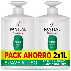 Suave Y Liso Champú Lote 2 X 1000 Ml