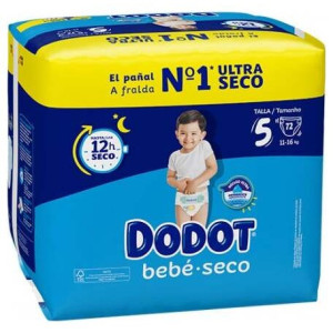 Dodot Etapas Talla 5 Pañales 11-16 Kg 72 U