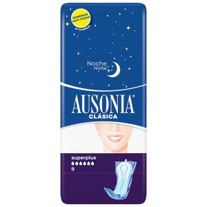 Ausonia Compresas Super Plus Noche 9Uds