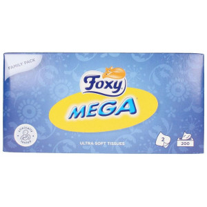 Foxy Mega Pañuelo Facial 200Uds