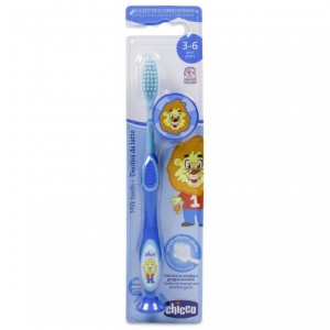 Chicco Cepillo Dental Infantil 3-6A León Azul 1Ud