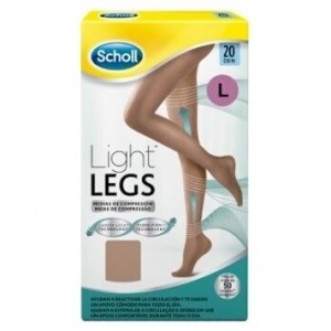 Scholl Light Legs Medias De Compresión Ligera 20Den Color Carne Talla L 1Ud