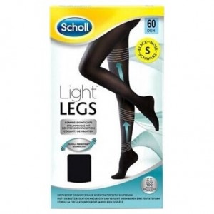 Scholl Light Legs Medias De Compresión Ligera 60 Den Negro Talla S, 1 Ud