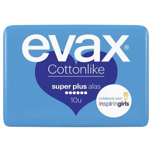 Compresas Higienicas Femeninas - Evax Cottonlike (Superplus 10 Compresas)