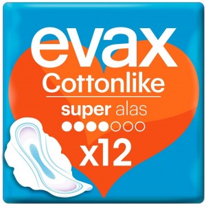 Evax Compresas Cottonlike Alas Super 12U