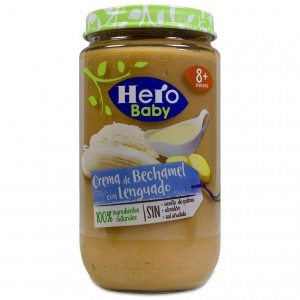 Hero Baby Tarrito De Crema De Bechamel Con Lenguado, 12 Uds
