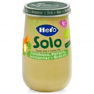 Hero Baby Solo Ecológico Crema De Calabaza Y Puré De Patatas 190G