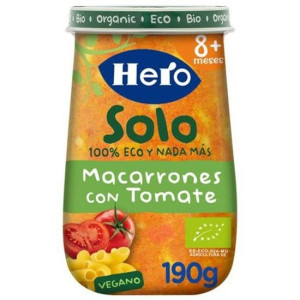 Hero Baby Solo Macarrones Con Tomate 190G