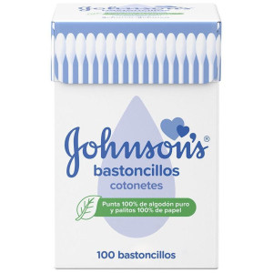 Johnson'S Baby Bastoncillos Bebé, Niños Y Adultos, Algodón 100% Puro 100 U
