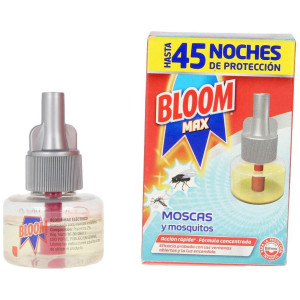 Bloom Max Moscas Y Mosquitos Rec.Eléctrico Líquido 45 Noches 18 Ml