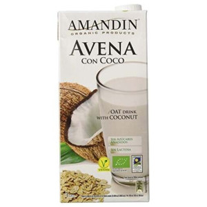 Amandin Bebida Vegetal De Avena Con Coco Sin Azúcar 6X1L