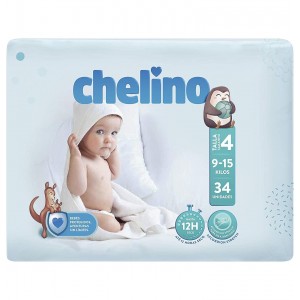 Pañal Infantil - Chelino Fashion & Love (T- 4 (9 - 15 Kg) 36 Pañales)