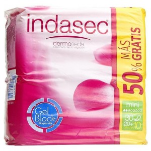 Indasec Mini Compresa Perdidas Leves (Bolsa 20 + 10 Compresas)