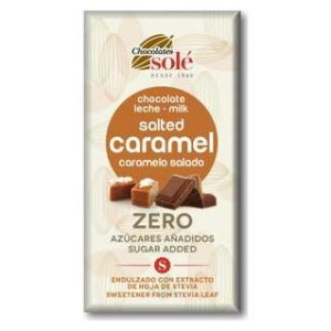 Chocolates Sole Chocolate Leche Caramelo Salado Stevia Bio 100G